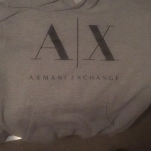An Armani Exchange hoodie(grey) never worn